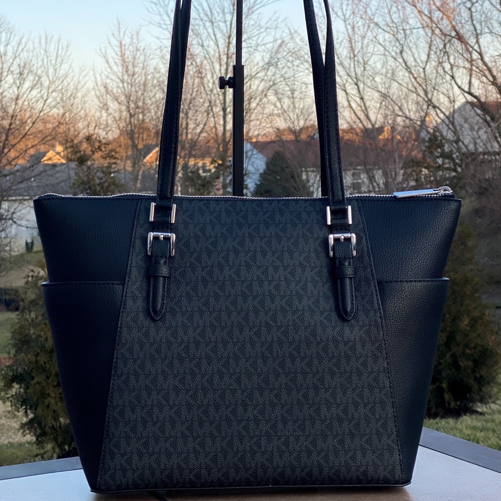 NWT Michael Kors Charlotte Top Zip Tote - Picture 2 of 4